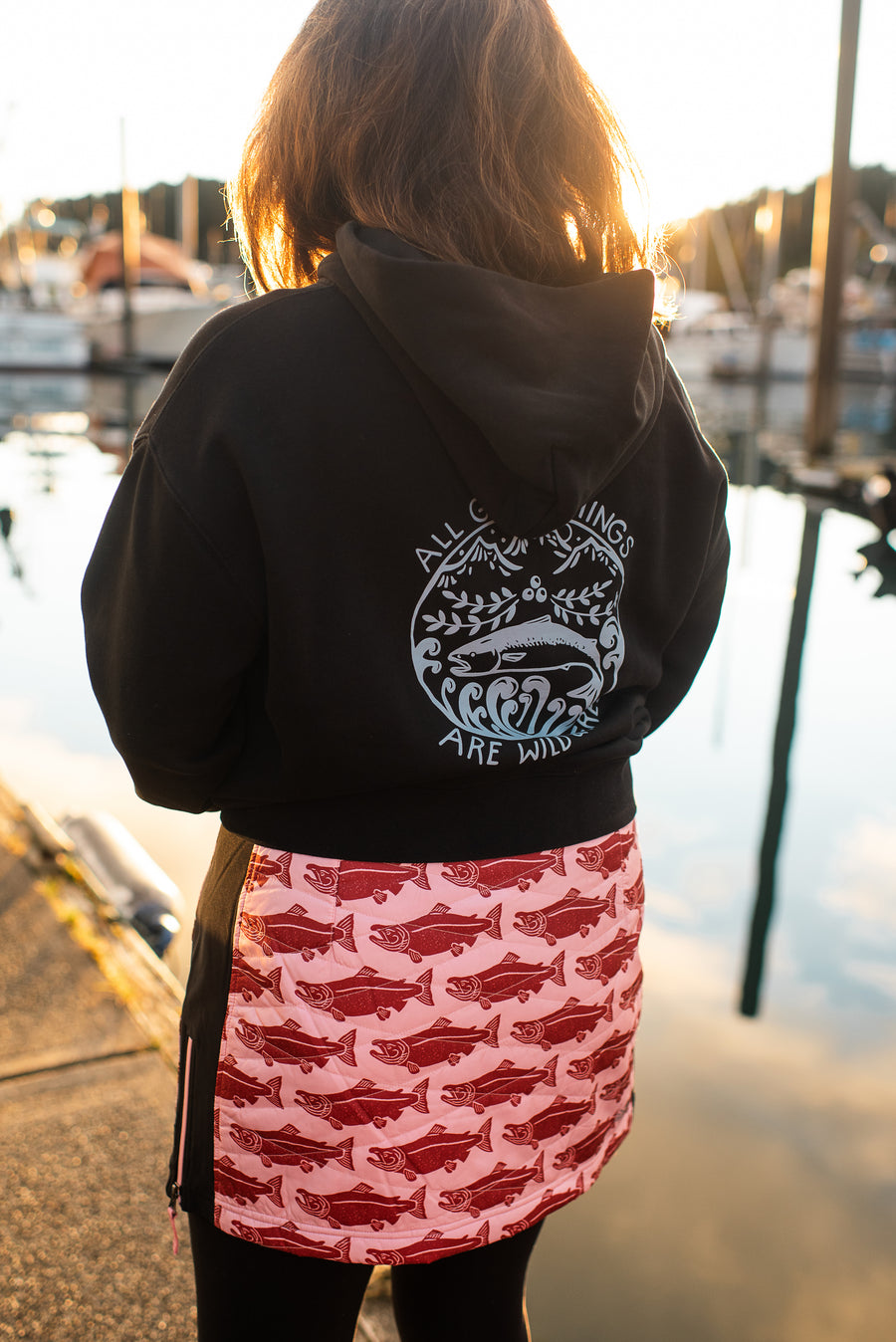 SKHOOP x Salmon Sisters - Sockeye Kari Skirt (Wild Pink)