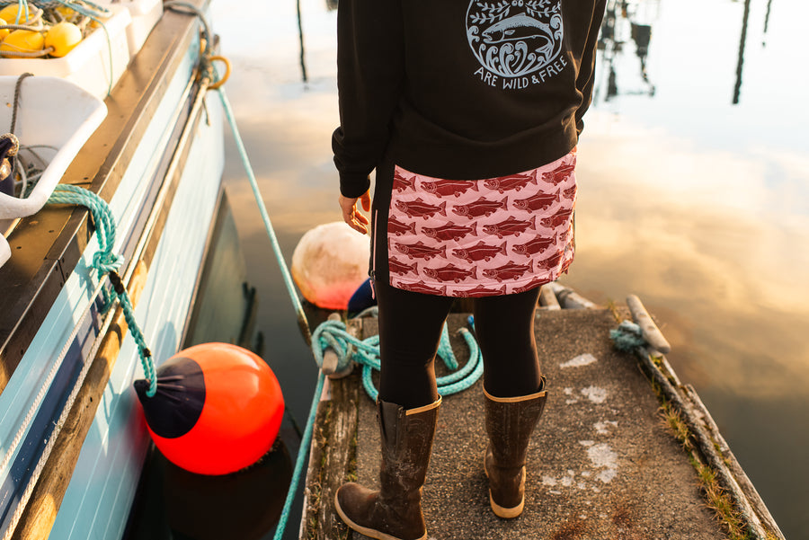 SKHOOP x Salmon Sisters - Sockeye Kari Skirt (Wild Pink)