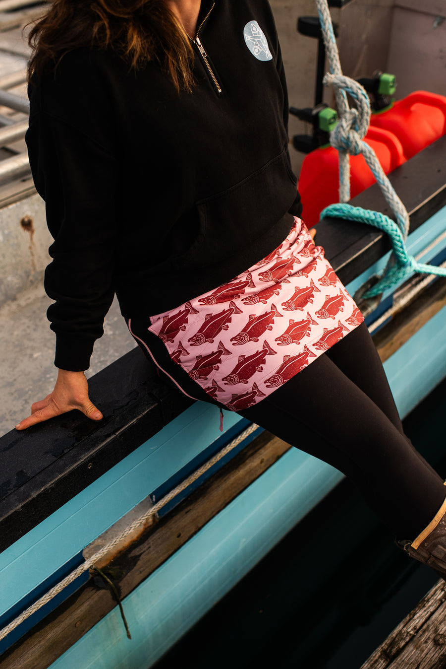 SKHOOP x Salmon Sisters - Sockeye Kari Skirt (Wild Pink)