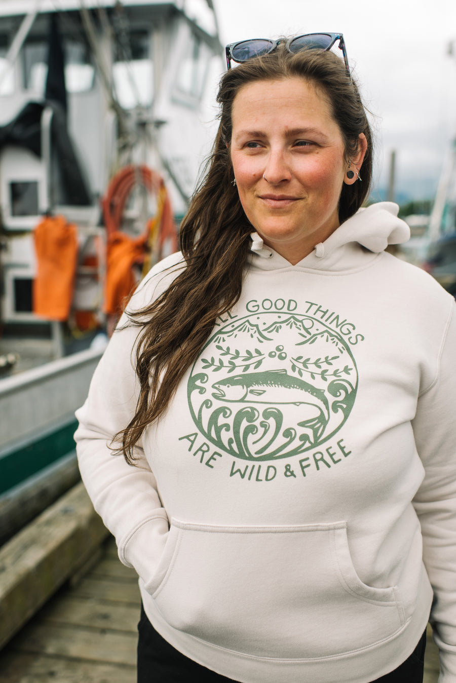 Wild & Free Hoodie - Cream