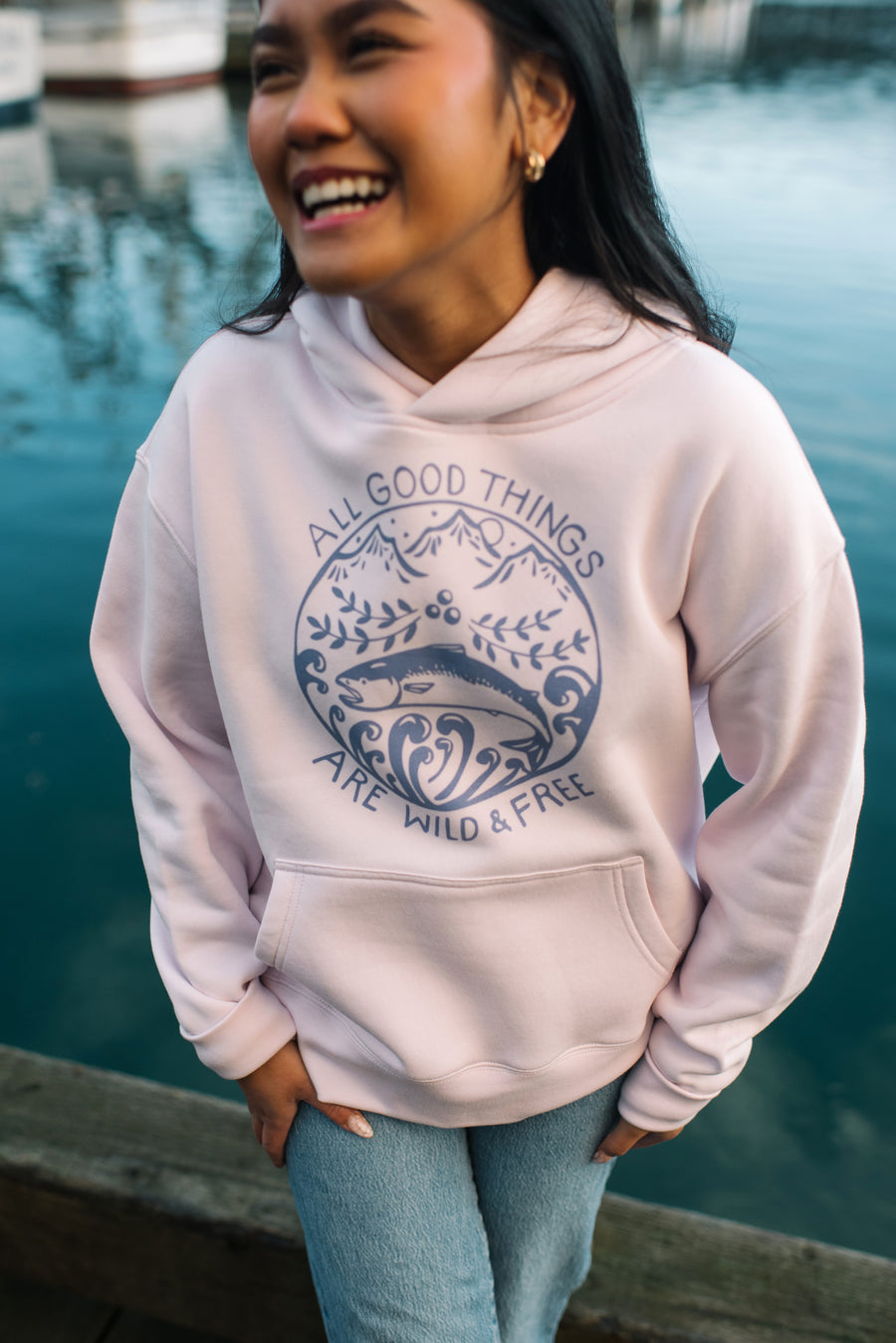 Wild & Free Pullover Hoodie - Lilac