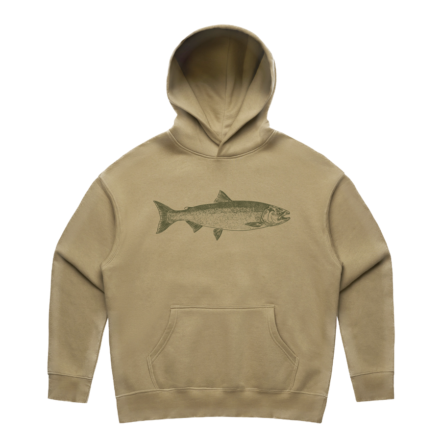 Salmon hoodie top