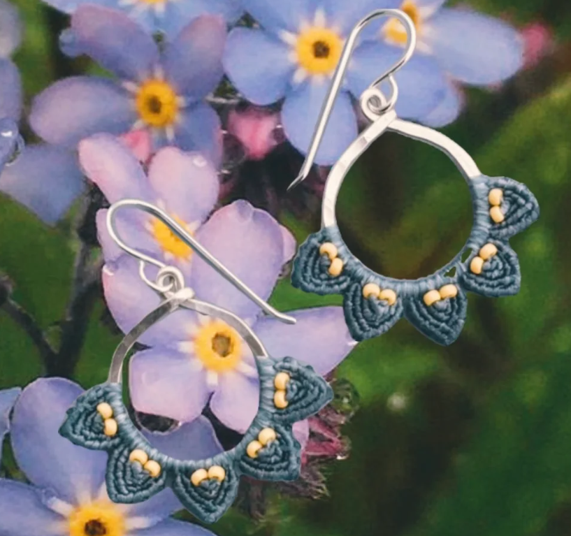 Woven in the Waves - Floral Hoops