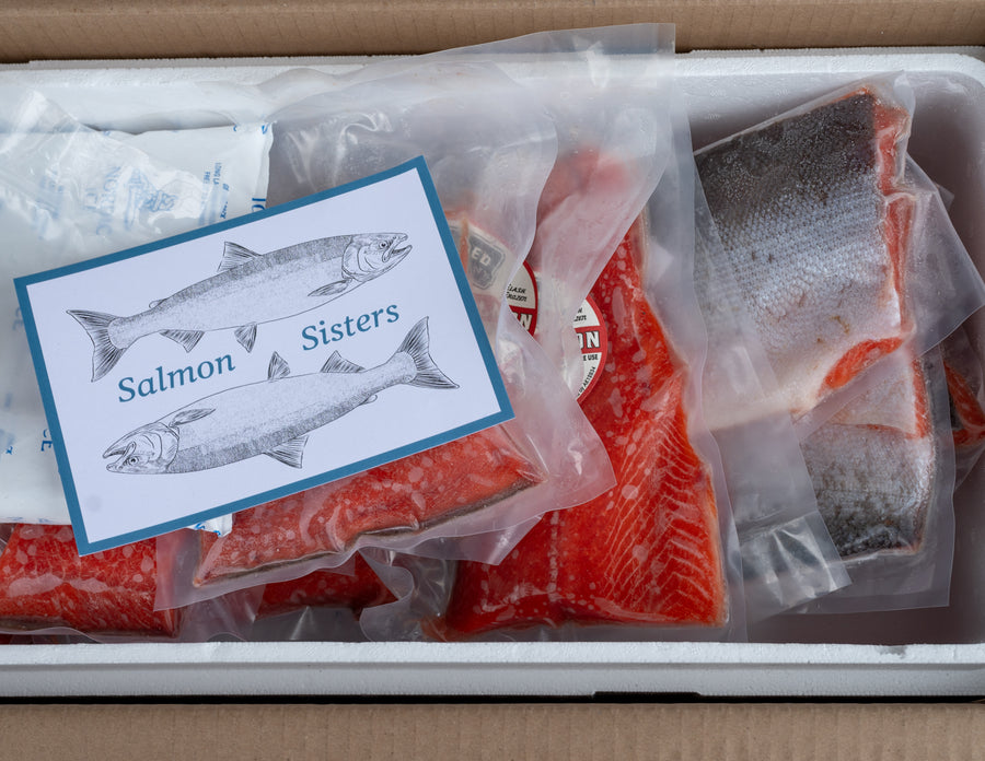 Wild Alaska Sockeye Salmon Portion Box: 10 LBS