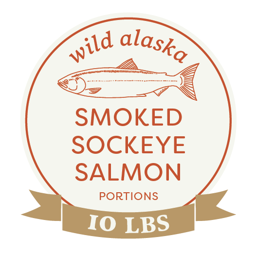 Wild Alaska Smoked Sockeye Salmon Box: 10 LB
