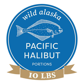 Wild Alaska Halibut Portion Box: 10 LB