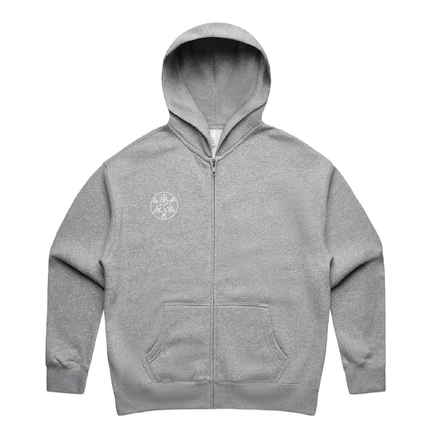 Wild & Free Zip Hoodie - Grey