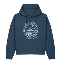Wild & Free Women's Pullover Hoodie - Deep Teal