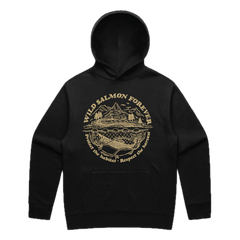 Wild Salmon Forever Hoodie - Black