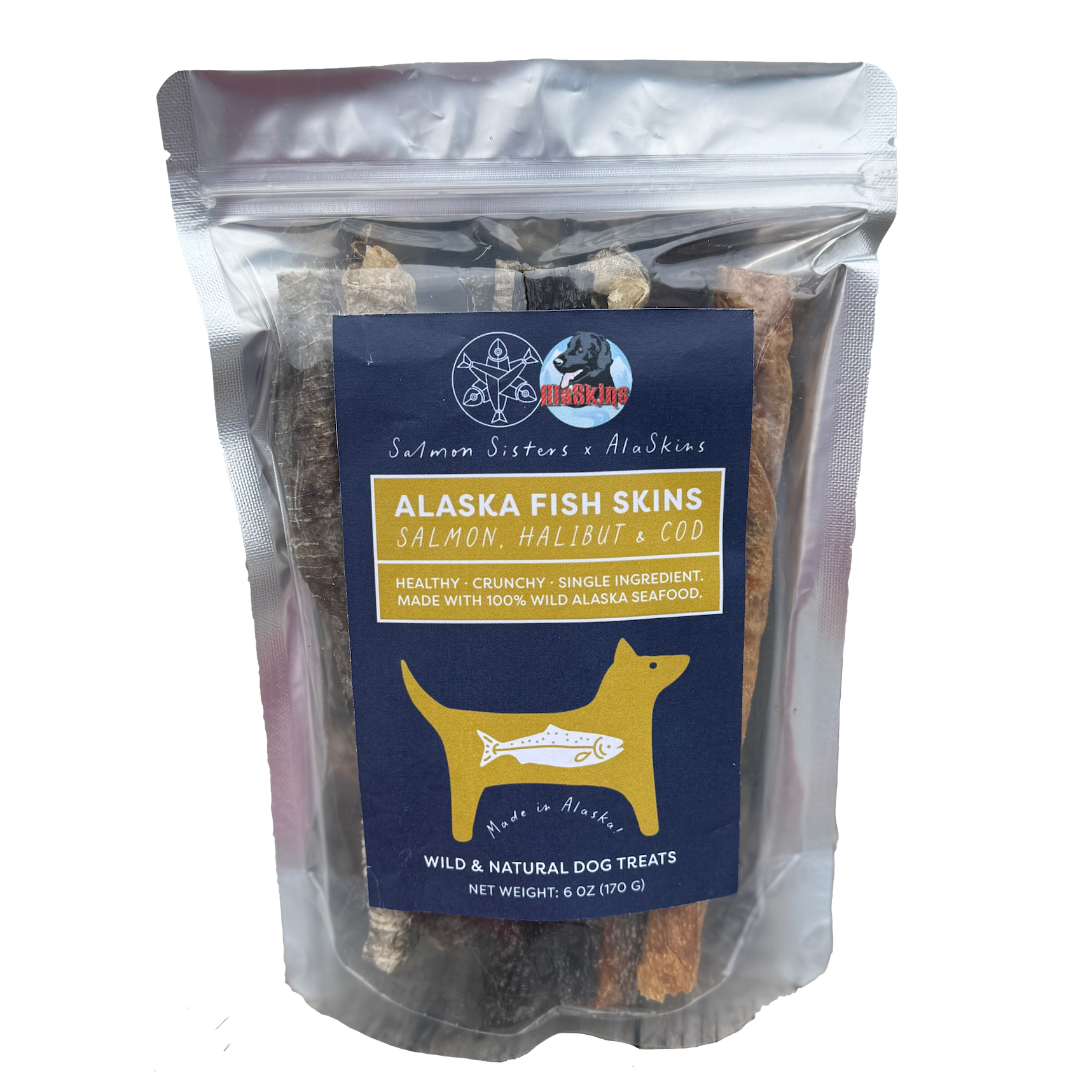 ドッグフード askim AlaSkins x Salmon Sisters - Dog Treats