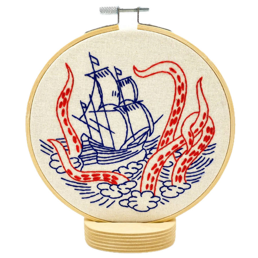 Hook Line & Tinker - Kraken Embroidery Kit