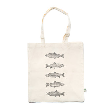 Our Wild Puget Sound - Salmon Species Tote Bag