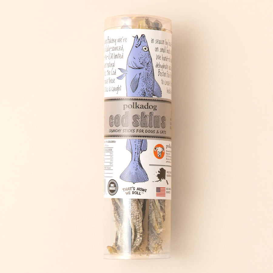 Polkadog - Cod Skins Tube Dog Treats