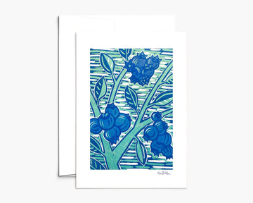 Nan Onkka - Blueberries Greeting Card