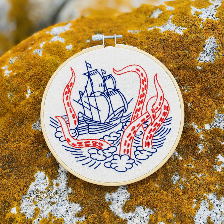 Hook Line & Tinker - Kraken Embroidery Kit