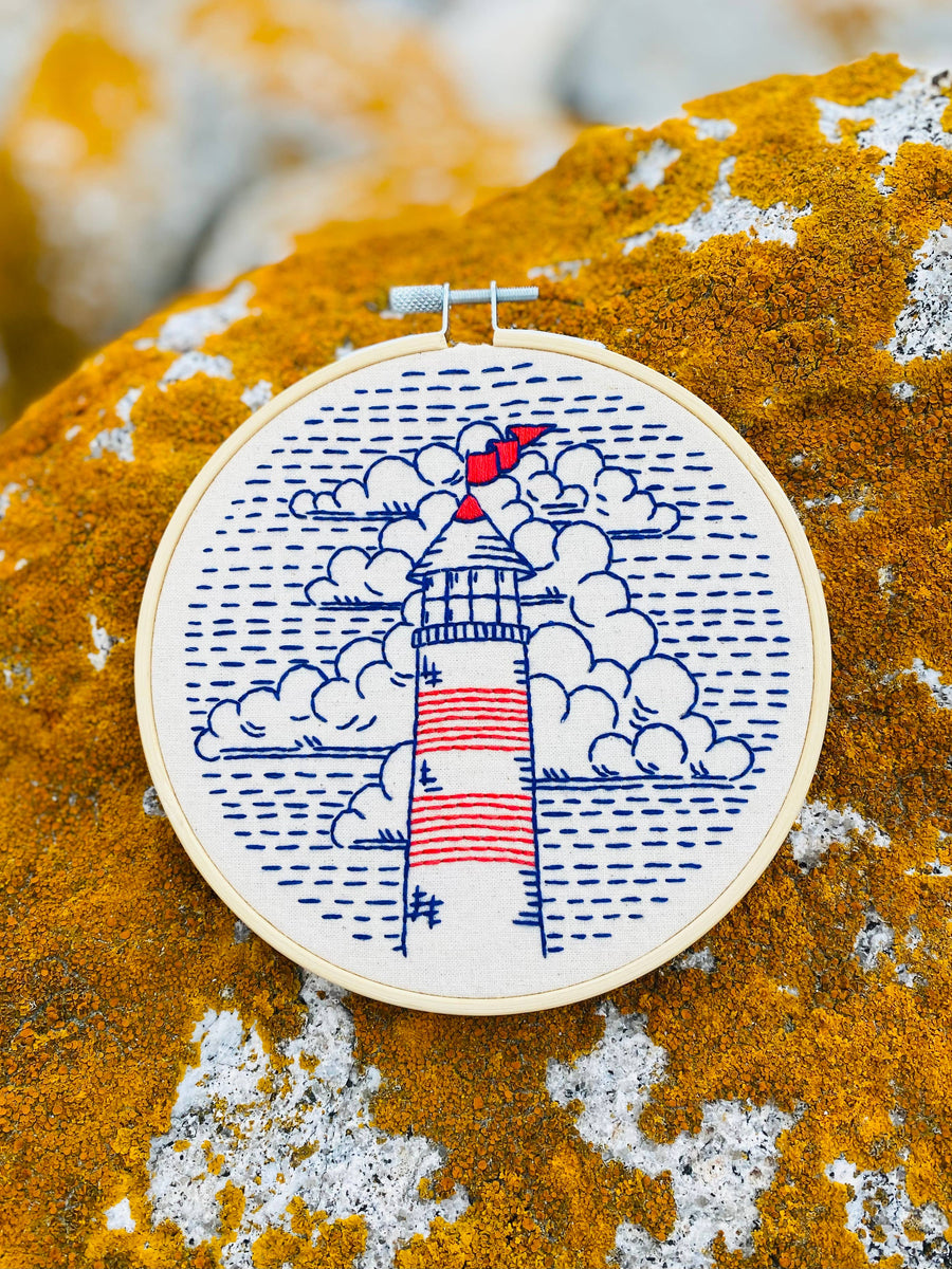 Hook, Line & Tinker - Lighthouse Complete Embroidery Kit