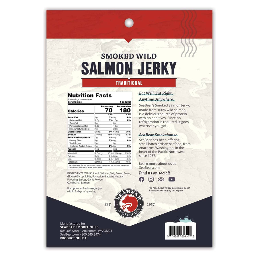 Seabear - Smoked King Salmon Jerky