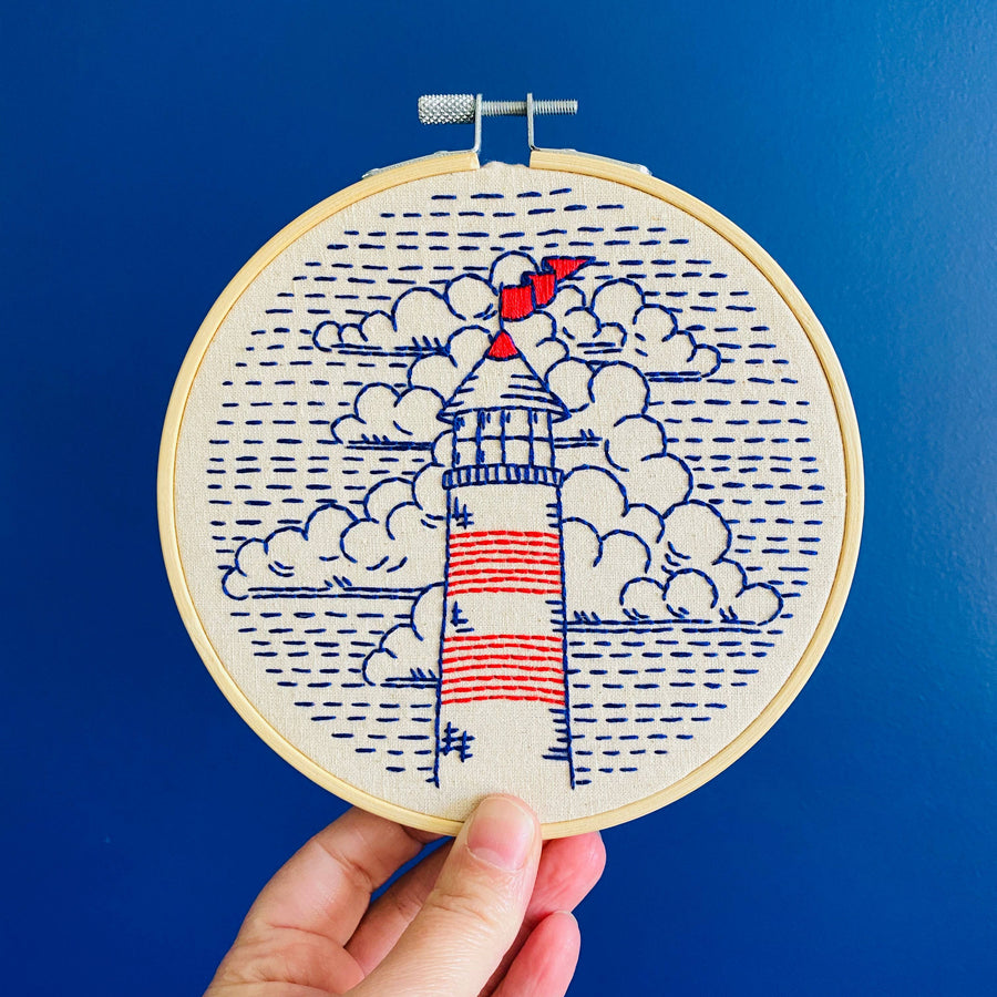 Hook, Line & Tinker - Lighthouse Complete Embroidery Kit