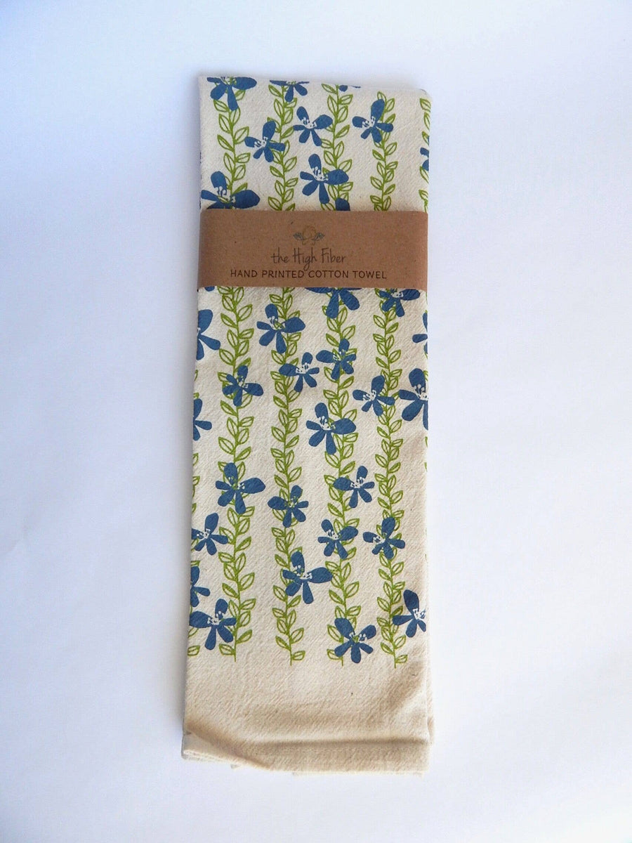 High Fiber - Floral Vine Tea Towel