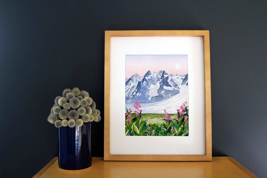 Jill Richie - Land of Ice + Fireweed Print