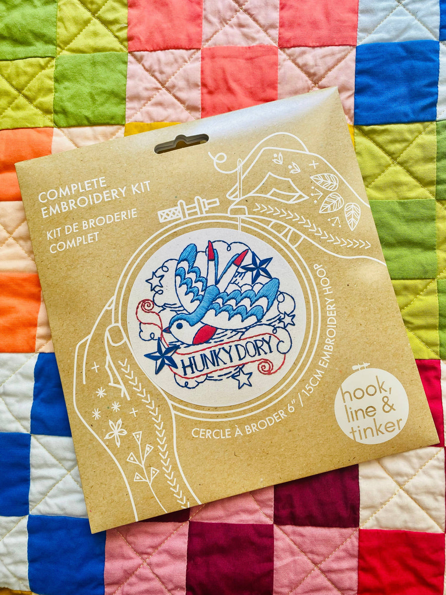 Hook, Line & Tinker - Hunky Dory Complete Embroidery Kit
