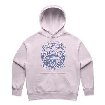 Wild & Free Pullover Hoodie - Lilac