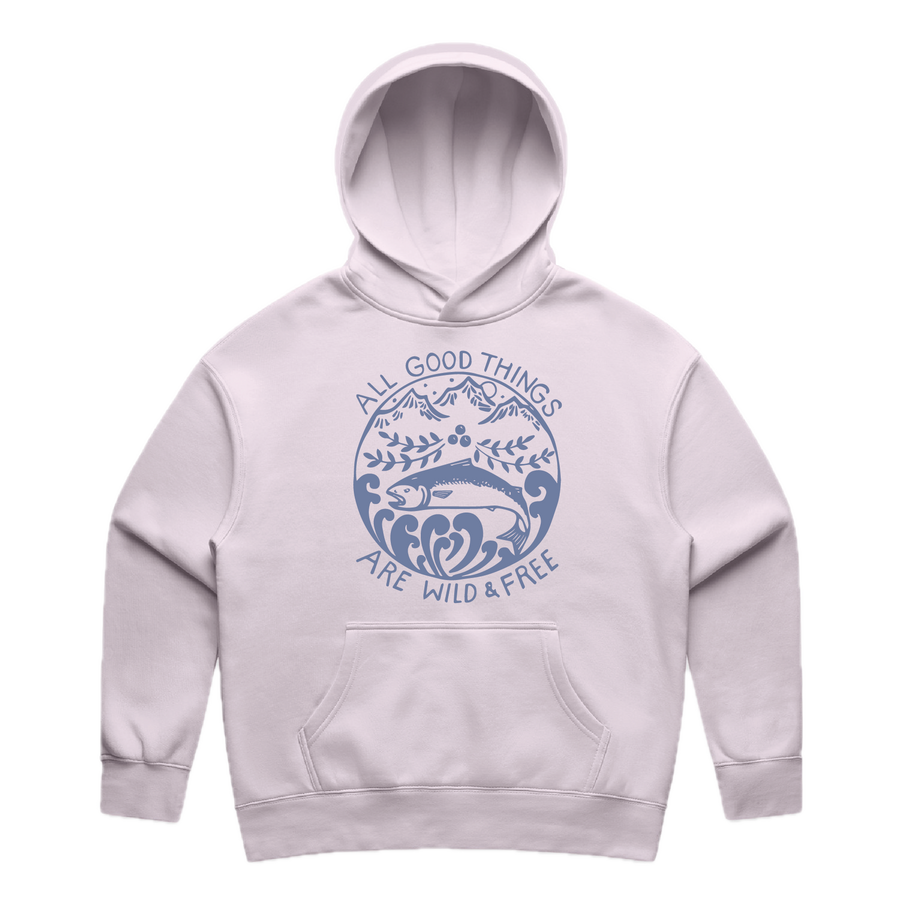 Wild & Free Pullover Hoodie - Lilac