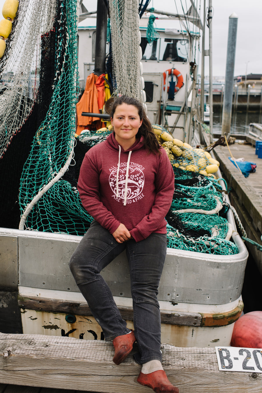 Wild & Free Pullover Hoodie - Berry