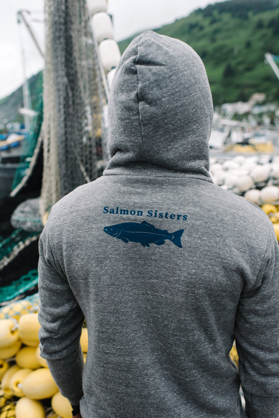 Iconic Emblem Hoodie – Salmon Sisters