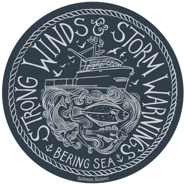 Strong Winds & Storm Warning Decal