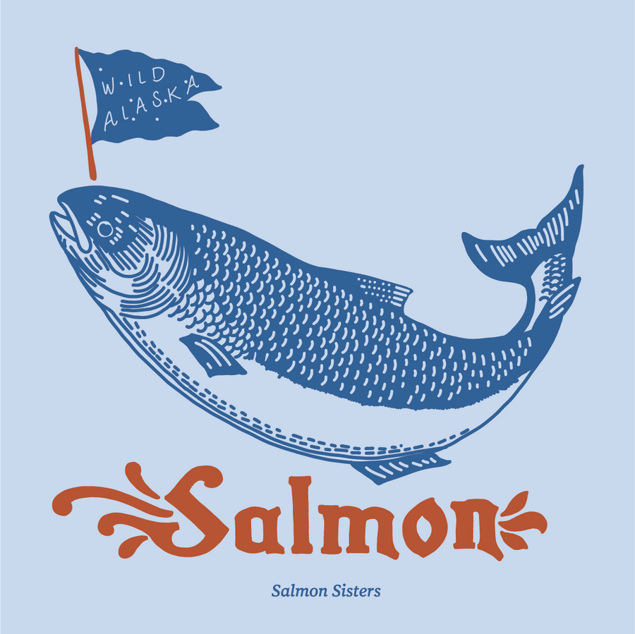 Alaska Wild Salmon Decal