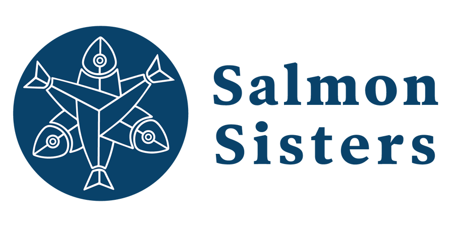 Salmon Sisters Clear Decal