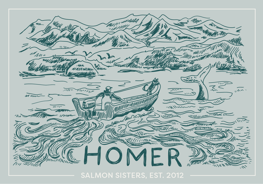 Homer Alaska Decal