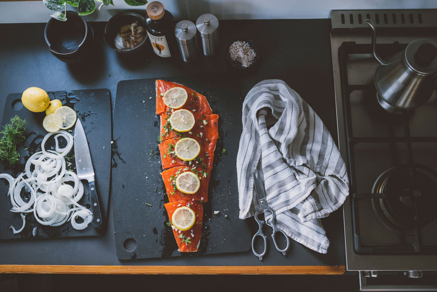 Wild Alaska Sockeye Salmon Fillet Box: 10 Fillets