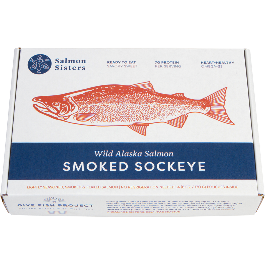 Pre-Order Wild Smoked Sockeye Salmon Box – Salmon Sisters
