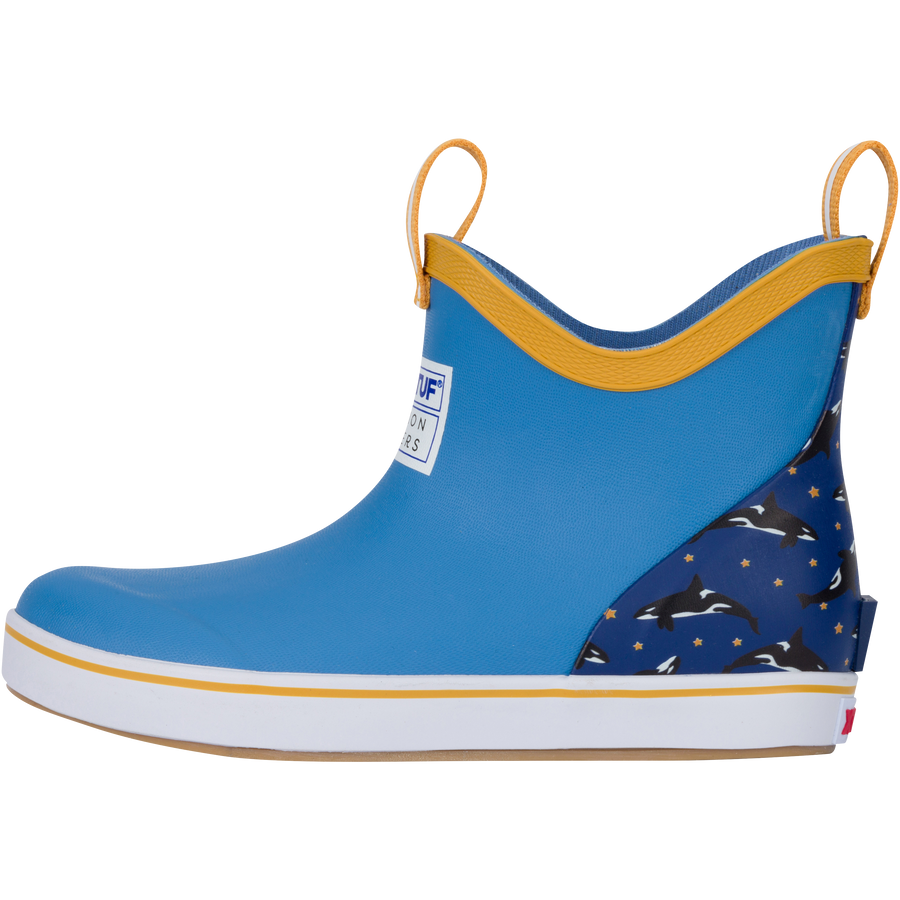 Kid's Blue Orca Ankle Deck Boot