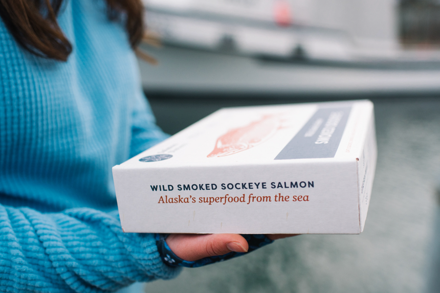 Wild Smoked Sockeye Salmon Box